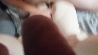 Big Boobs Blonde Begs for a Creampie