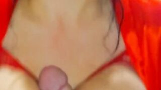 Fucked tits and cum on them