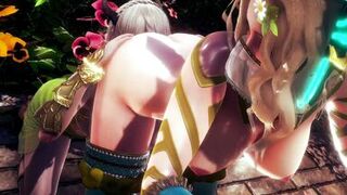 ELF WARRIOR LICKED PUSSY OF THE QUEEN FOREST | 3D Hentai