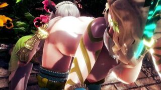 ELF WARRIOR LICKED PUSSY OF THE QUEEN FOREST | 3D Hentai