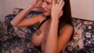 Nasty redhaired strap-on queen invites pretty girl