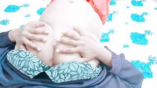 Sadia150 Boobs Show in silk dress