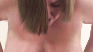 Mature Milf with massive tits! shows her husband how much she loves big cock!!