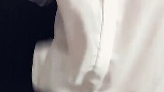 Teasing in White (blouse and undies) - 4 image