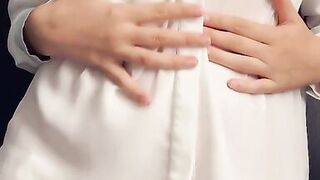 Teasing in White (blouse and undies) - 7 image