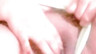 Massaging my WET sweet PUSSY and I cum on my fingers