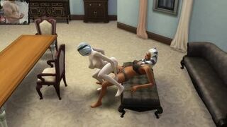 3D porn animation. Hentai. Sims 4 sex mod. Porn Ahsoka Tano and 2B. Star Wars. Nier automata - 3 image