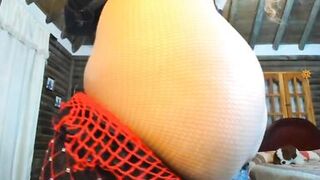 Dirty milf rides creamy , squirts all time and milking tits