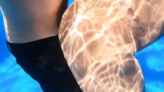 Sexy Joy takes a Creampie in the Pool