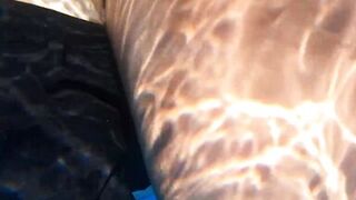 Sexy Joy takes a Creampie in the Pool