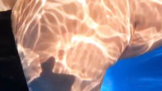 Sexy Joy takes a Creampie in the Pool