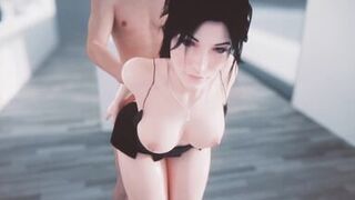 NEW PORN ANIMATIONS ON BLENDER W/SOUND OUT 2021 - CIRI GETTING SOME DICK - 11 image