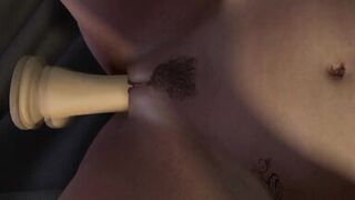 Mom on her Bed with the Dildo