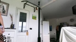 The Cleaning Lady Seduces the Landlord, Sucks his Dick, Fucks him from the Top