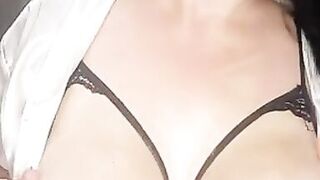 Anya Plays with her Milky Tits - 11 image