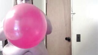 Naked Bitch Get Bitch Slap In Face By Popping Balloon - 14 image