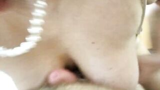 Hot MILF, Long Blowjob & Big Tits Bouncing Cowgirl!