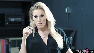 Swapping secretaries becomes lesbian sex in the office