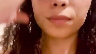 Dildo Fuck while Showering