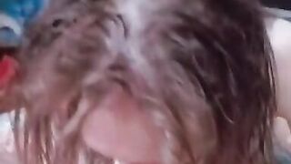 Sucks her Boyfriend's Cock and Gets Pleasure from his Sperm - 2 image