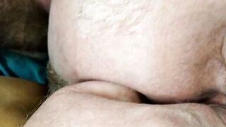 My Finger is in her Anus, my Dick is in her Throat! Hot POV Fucksession from Mature Russian Couple!