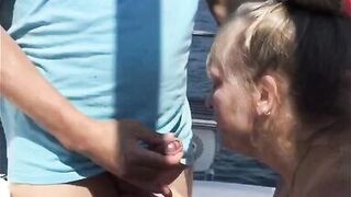 Giving head on the high seas