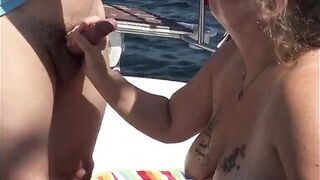 Giving head on the high seas