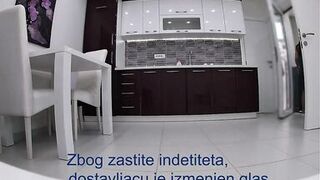 MILF Lilly-completely Naked in Front of the Delivery Man - 1 image