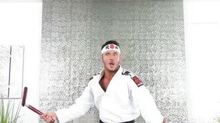 Big Tit Blonde Prefers Hardcore Karate Cock over her Cucked Husband's - 1 image