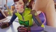 Dva nano from behind overwatch animation cg with sound